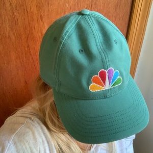 NBC logo embroidered baseball hat